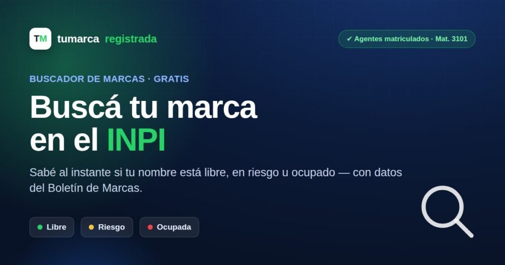 Buscador de marcas en el INPI - Tu Marca Registrada