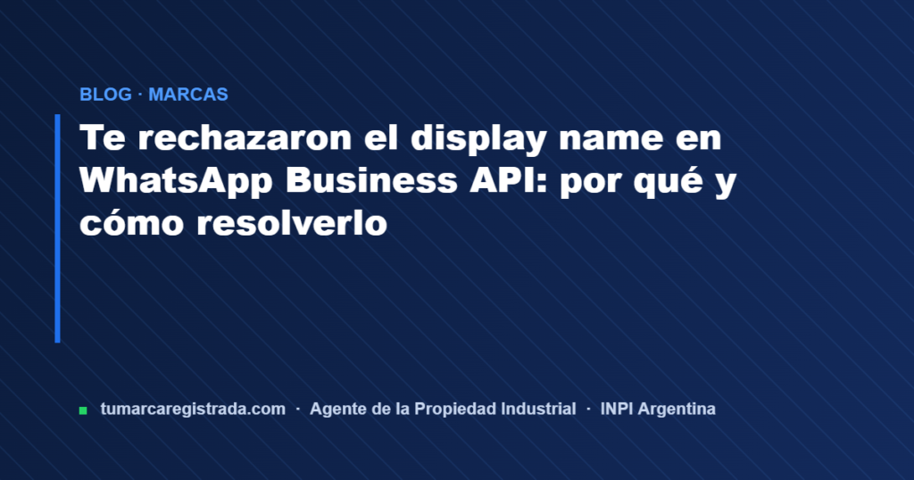 Display name — Tu Marca Registrada