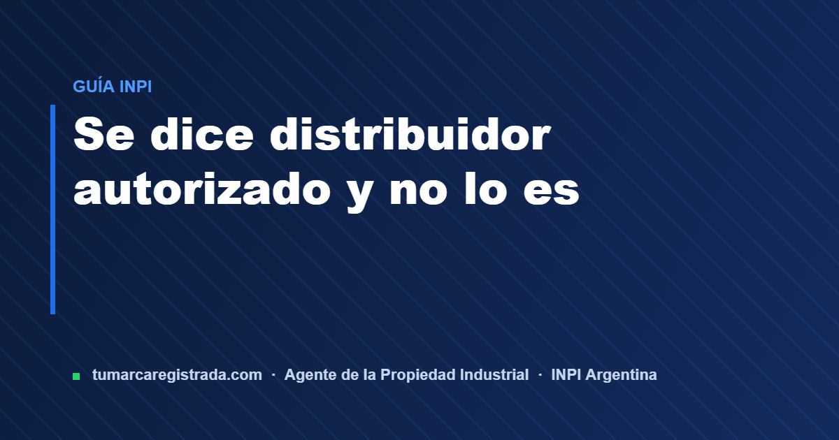 Mercado libre — guía de Tu Marca Registrada, agente INPI matrícula 3101