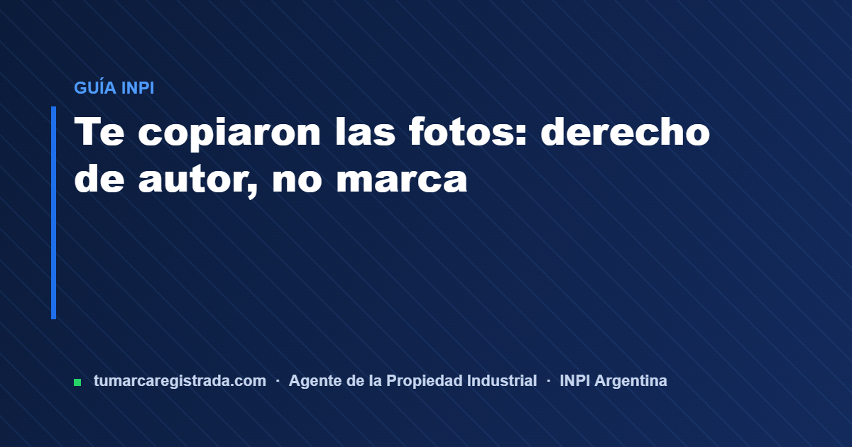 Mercado libre — guía de Tu Marca Registrada, agente INPI matrícula 3101