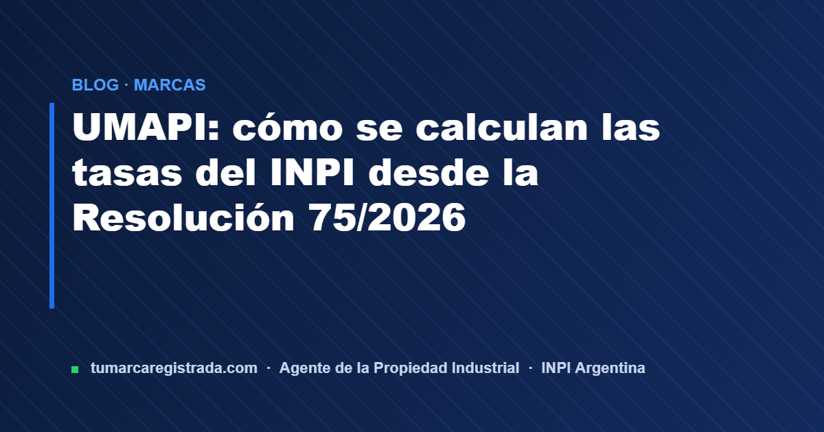 Resolucion 75 — guía de Tu Marca Registrada, agente INPI matrícula 3101